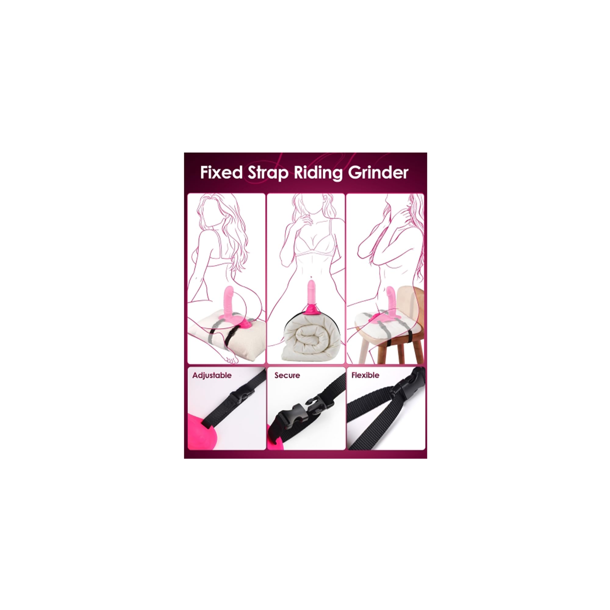 Riding Grinding Thrusting Dildo Vibrator - Remote Control Sex Grinders with 9 Thrusts & Vibrations for Clit Perineum G Spot Stimulation, Women Female Sex Toy Adult Toys & Games Sex Machine Dildos