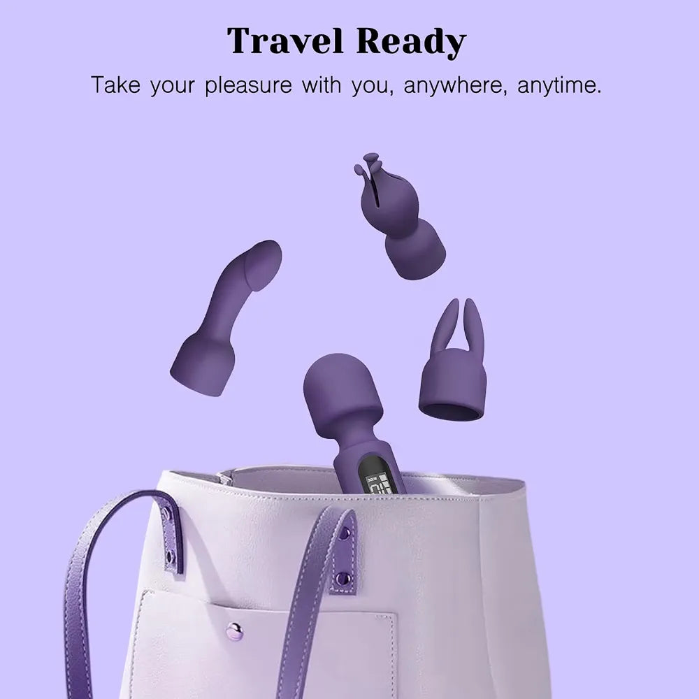 Tracy's Dog Wand Vibrator Kits, Couples Adult Sex Toys with 3 Attachments