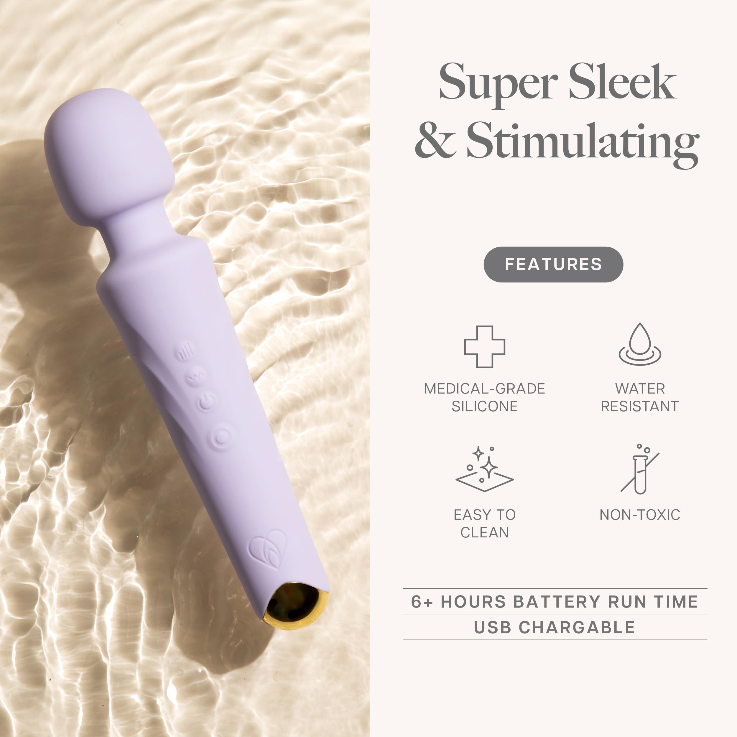 Ava Vibrator Sex Toys – Battery Life 4 Hours | Water Resistant Body Safe Silicone | Clitoral Vibrators Couples Sex Toy with Multi Patterns & speeds Vibrator for Women - Purple
