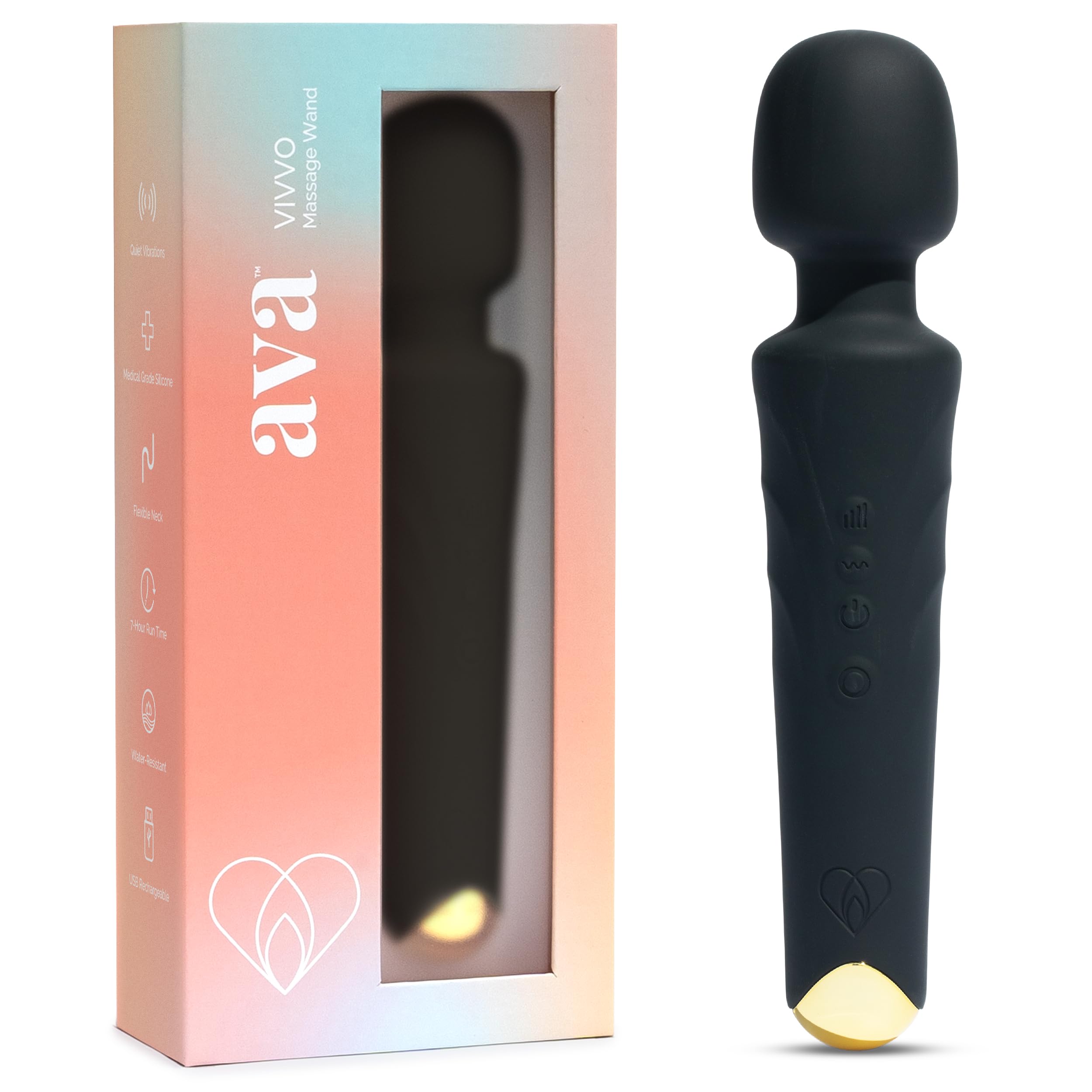 Ava Vibrator Sex Toys – Battery Life 4 Hours | Water Resistant Body Safe Silicone | Clitoral Vibrators Couples Sex Toy with Multi Patterns & speeds Vibrator for Women - Purple
