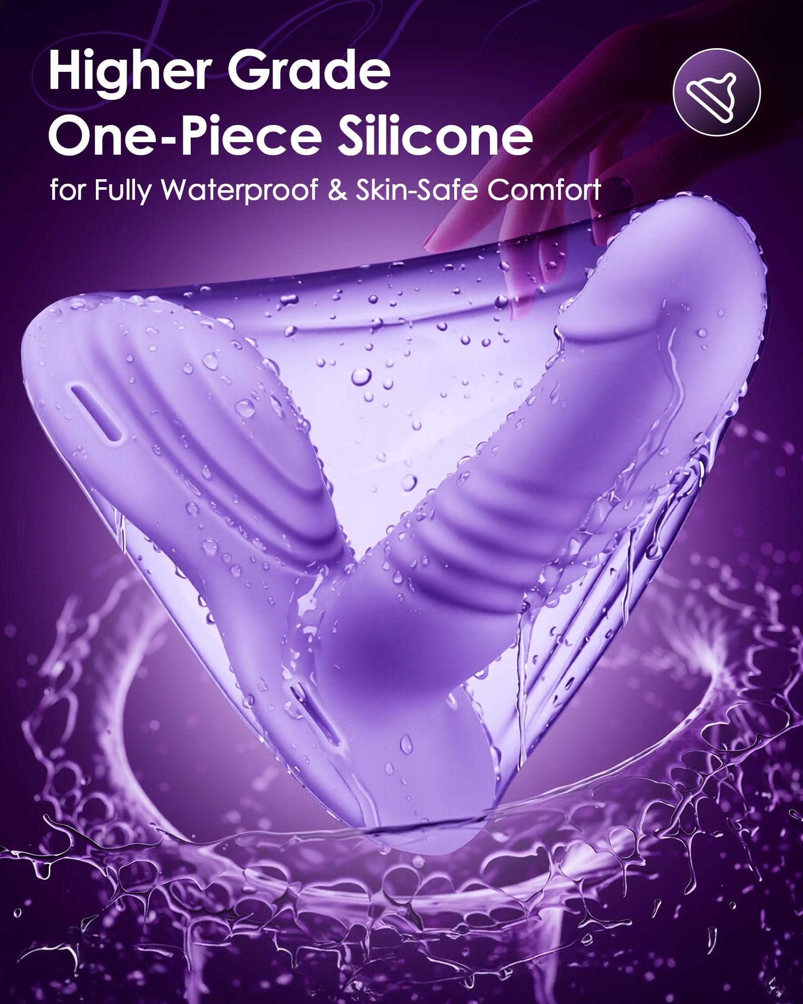 Riding Grinding Thrusting Dildo Vibrator - Remote Control Sex Grinders with 9 Thrusts & Vibrations for Clit Perineum G Spot Stimulation, Women Female Sex Toy Adult Toys & Games Sex Machine Dildos