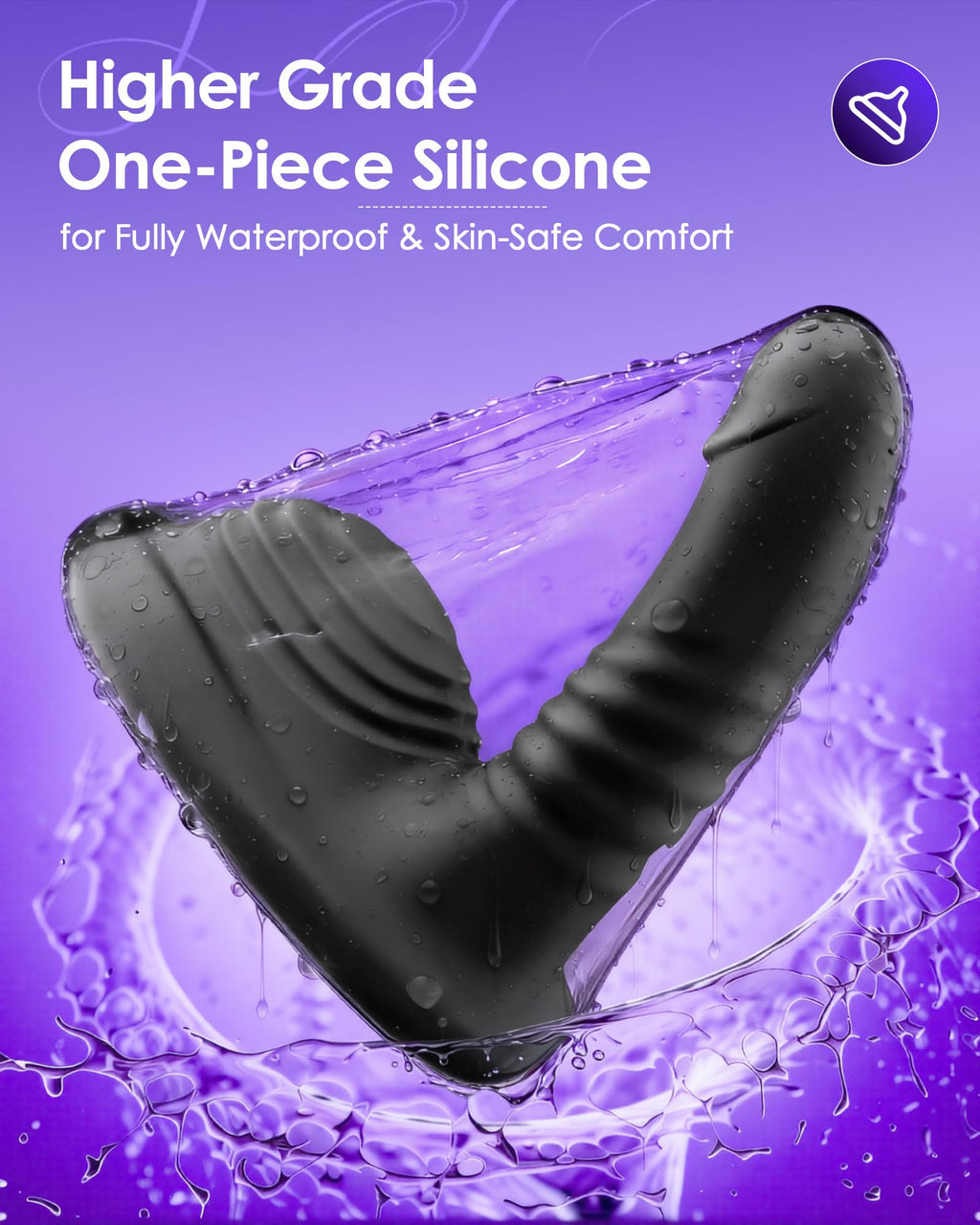Riding Grinding Thrusting Dildo Vibrator - Remote Control Sex Grinders with 9 Thrusts & Vibrations for Clit Perineum G Spot Stimulation, Women Female Sex Toy Adult Toys & Games Sex Machine Dildos