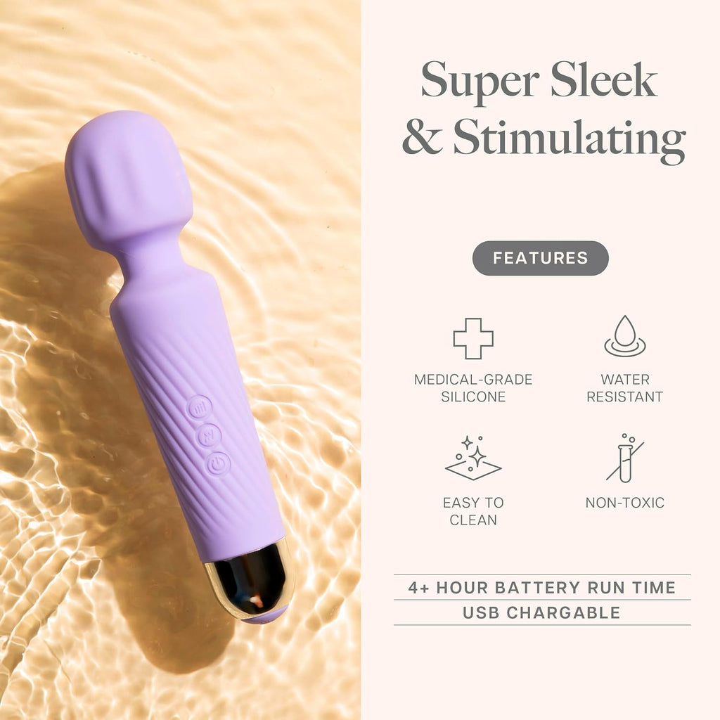 Ava Vibrator Sex Toys – Battery Life 4 Hours | Water Resistant Body Safe Silicone | Clitoral Vibrators Couples Sex Toy with Multi Patterns & speeds Vibrator for Women - Purple