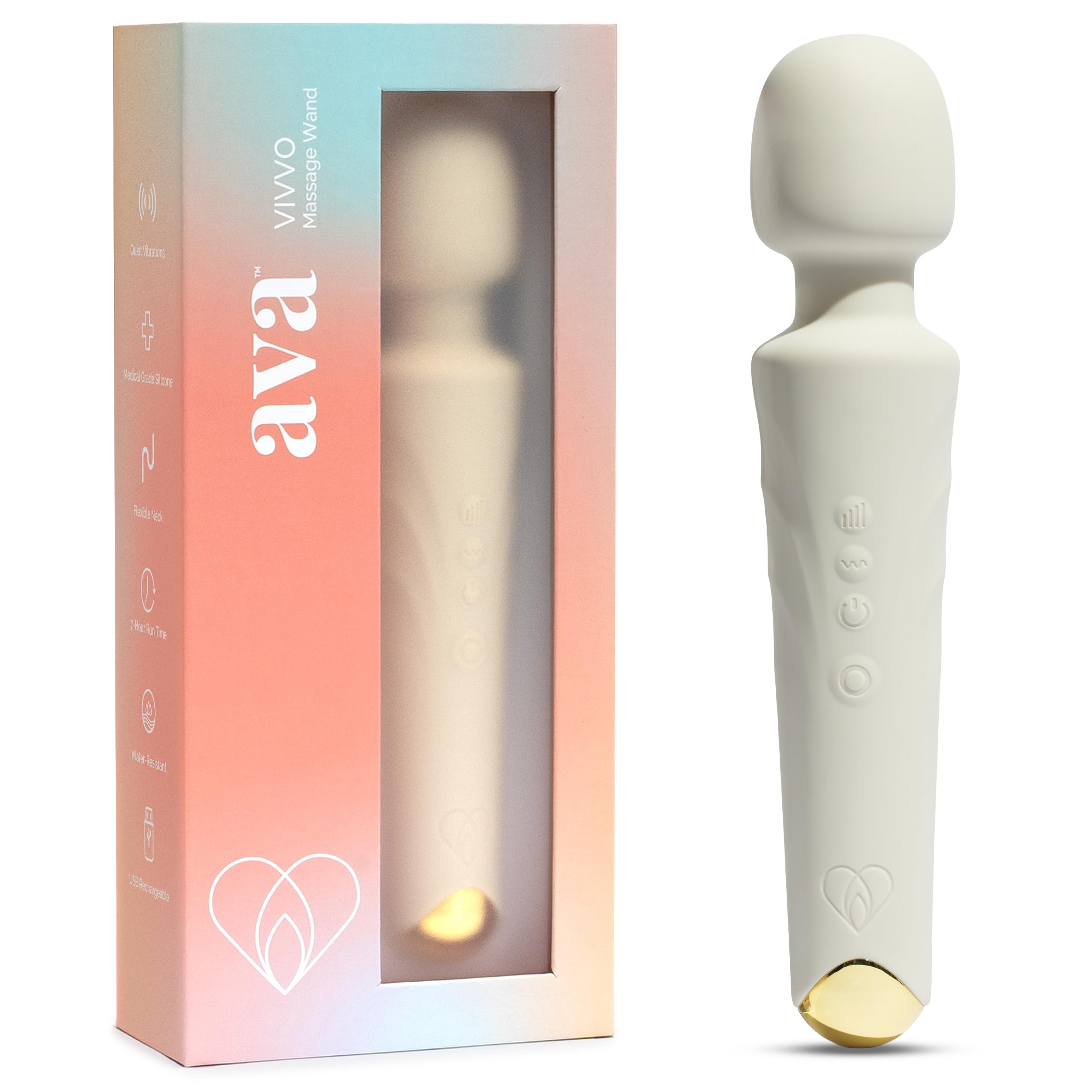 Ava Vibrator Sex Toys – Battery Life 4 Hours | Water Resistant Body Safe Silicone | Clitoral Vibrators Couples Sex Toy with Multi Patterns & speeds Vibrator for Women - Purple