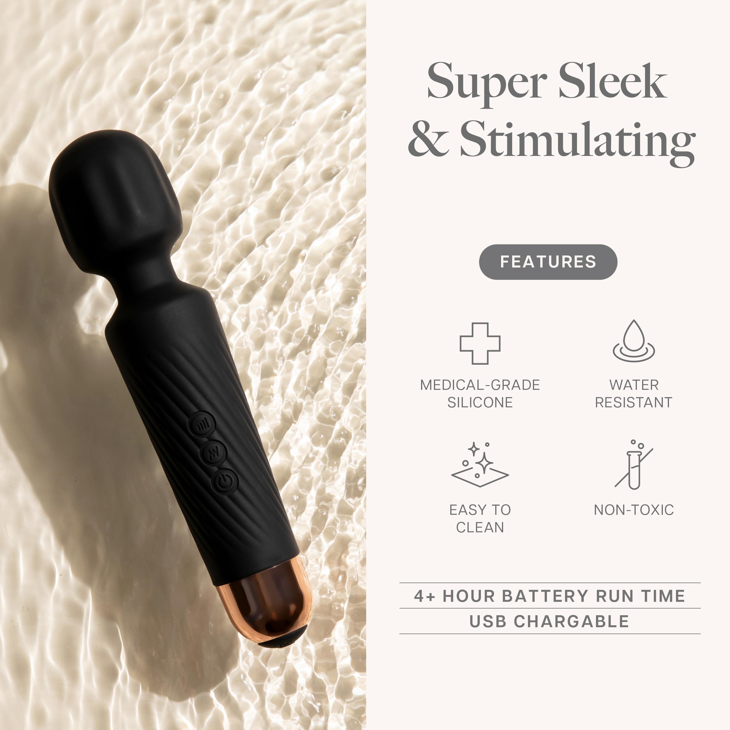 Ava Vibrator Sex Toys – Battery Life 4 Hours | Water Resistant Body Safe Silicone | Clitoral Vibrators Couples Sex Toy with Multi Patterns & speeds Vibrator for Women - Purple