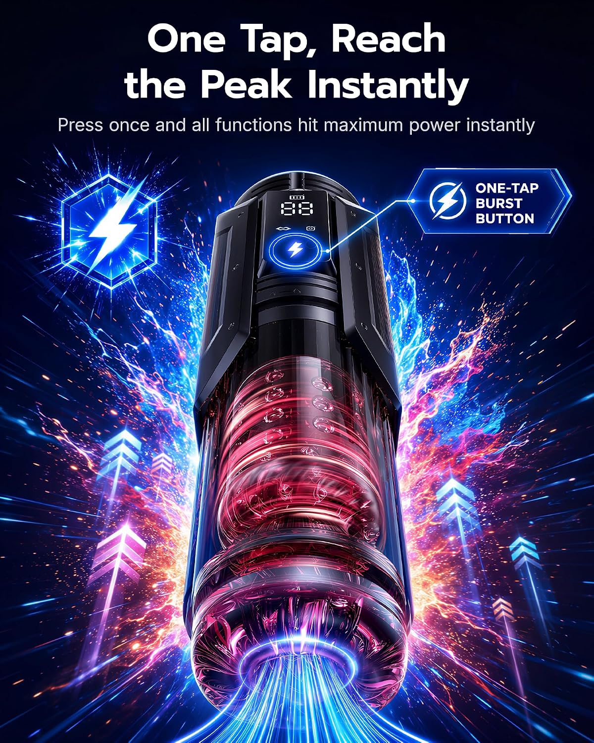 EINSEO Sex Toys for Men Penis Pump - AI Sync Waterproof Male Masturbator Stroker with 7 Sucking Thrusting Rotating & 7 Licking Modes, Adult Toys Pocket Pussy Mens Sex Toy Blowjob Sex Machine Bath Item